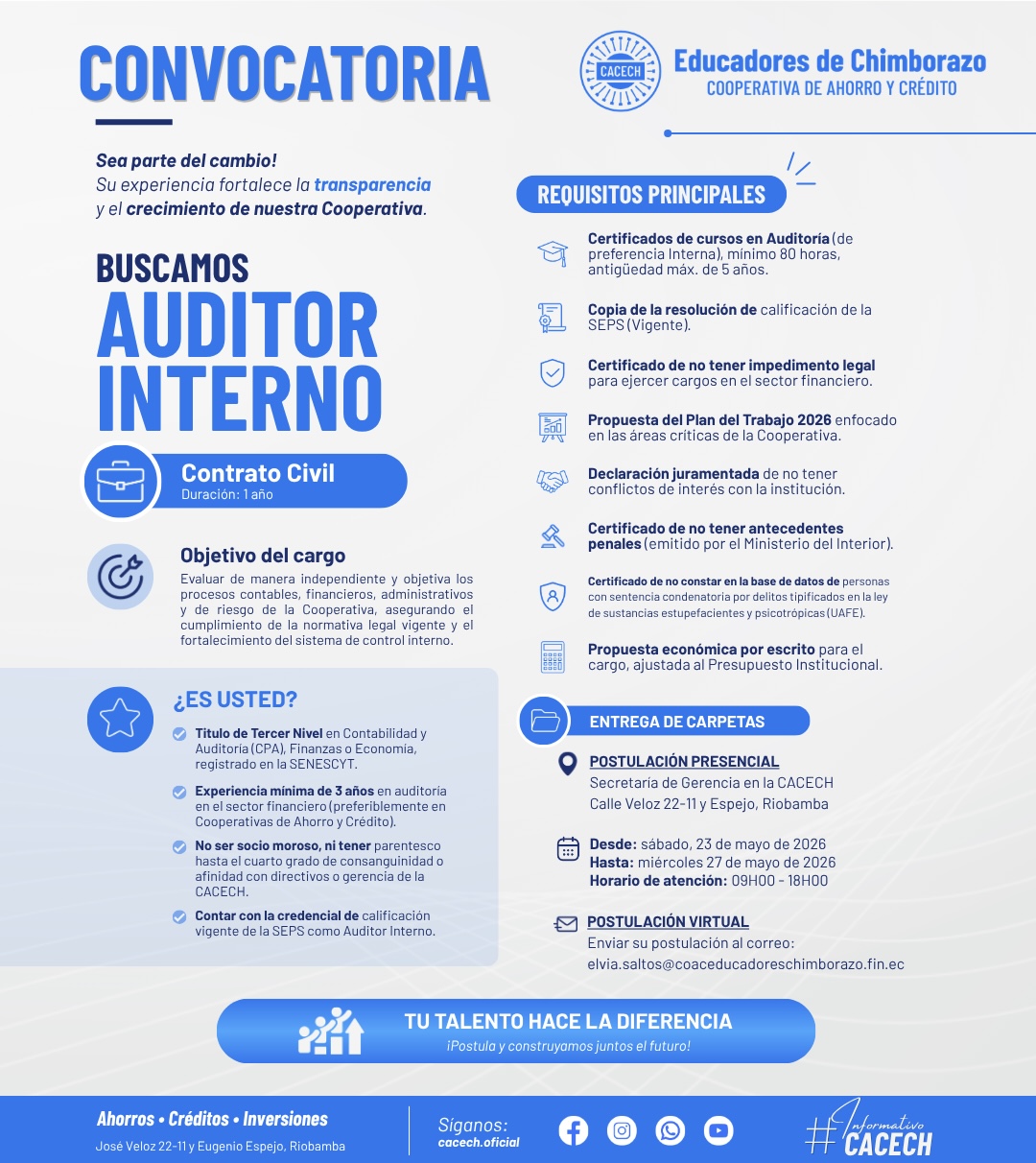 Auditor Interno 2026